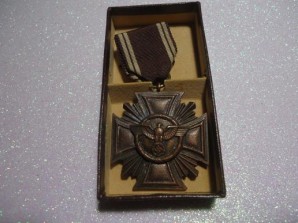 NSDAP Party Faithful Service Cross Cased – RARE image 2