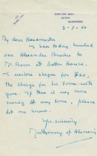 FIELD MARSHAL *MONTGOMERY* SIGNED LETTER 1960 image 1