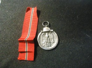 WWII German Russia Front Medal #18 marked Karl Wurster image 1