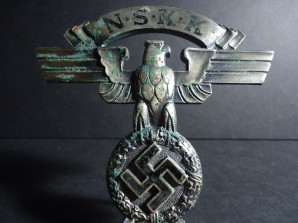 NAZI NSKK EAGLE PLAQUE-RARE image 1