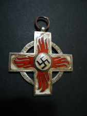 GERMAN FIREMAN HONOR CROSS-RARE II CLASS image 2