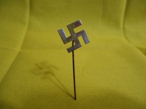 NSDAP SUPPORT SILVER PIN image 1