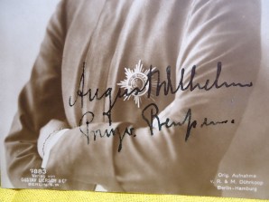 PRINCE AUGUST WILHELM SIGNED PHOTO image 2