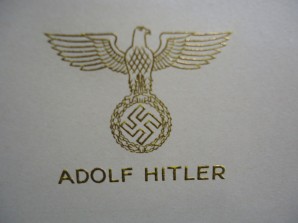 ADOLF HITLER NOTE CARD image 2