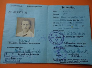 HITLER YOUTH BDM LEADER ID CARD 23 YEAR OLD image 3