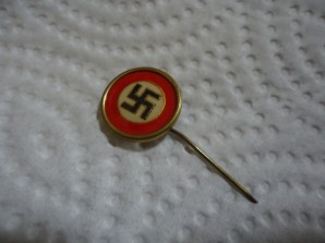 NAZI PARTY SUPPORT PIN EARLY 1920,s STYLE image 1