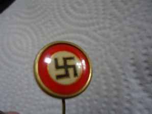 NAZI PARTY SUPPORT PIN EARLY 1920,s STYLE image 3