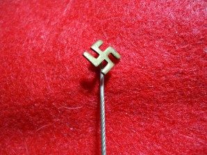 NSDAP SUPPORT SWASTIKA PIN image 1