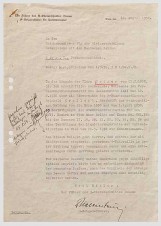 SS GESTAPO CHIEF KALTENBRUNNER SIGNED LETTER image 1