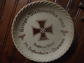 GERMAN 79th INFT.DIV. COMMEMORATIVE PLATE image 1