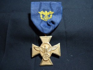 WWII GERMAN POLICE SERVICE CROSS 25 YR. (SALE) image 1