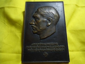 Adolf Hitler Award Plaque for NSDAP-Officials image 1