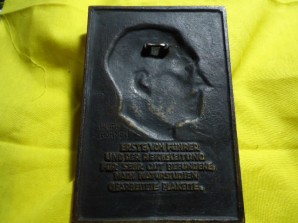 Adolf Hitler Award Plaque for NSDAP-Officials image 4