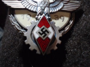 Hitler Youth 1939 GAUSIEGER Badge Silver image 3