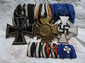 German Medal Bar Three Medals image 1