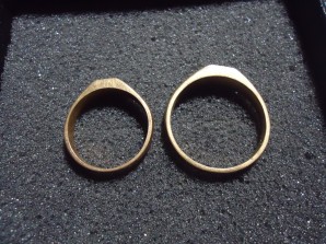 German WWI, Two Brass Rings image 2