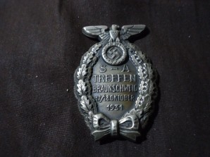 German SA TREFFEN-Braunscheig Badge 1931 image 1