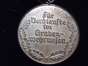 German Mine Rescue Service Medal-Rare image 3