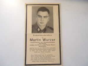 German Death Card SS Pionier 18 yr Old image 1