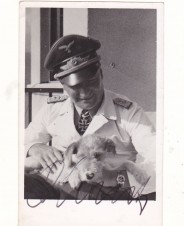 Luftwaffe Ace Georg Christl Signed Photo image 1