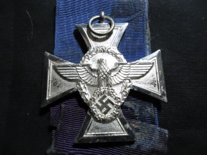 GERMAN POLICE 18 YEAR LONG SERVICE CROSS-Cased image 2