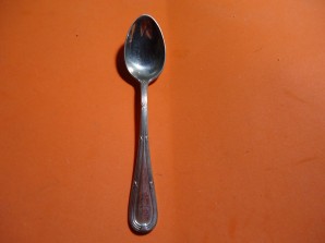 ADOLF HITLER SILVER TEA SPOON image 1