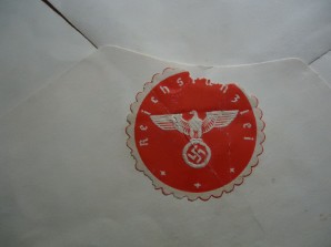 ADOLF HITLER SIGNED CHRISTMAS CARD 1944 image 3