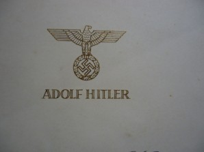 ADOLF HITLER SIGNED CHRISTMAS CARD 1944 image 6