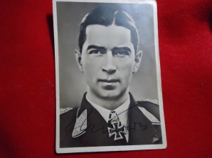 LUFTWAFFE ACE MOLDERS SIGNED PHOTO image 1