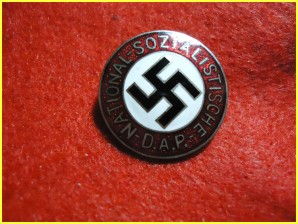 NSDAP PARTY MEMBER PIN GES GESCH image 1