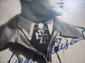 Major Major Luftwaffe Walter Oesau Autograph image 2