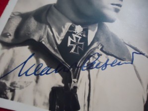 Major Major Luftwaffe Walter Oesau Autograph image 3