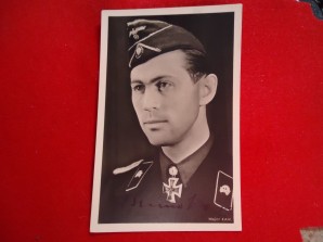 PANZER LT. COLONEL BRUNO KAHL AUTOGRAPH image 1