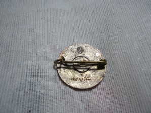 NSDAP MEMBER PIN (OPAQUE) M1/63 image 2