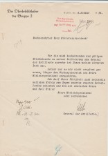 General Von Leeb Typed signed Letter 1934 image 1