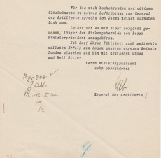 General Von Leeb Typed signed Letter 1934 image 2