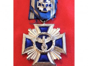 NSDAP LONG SERVICE AWARD; 15 YEAR & MINIATURE image 1