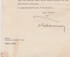 HANS VON TSCHAMMER UND OSTEN LETTER image 2