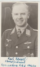 LUFTWAFFE OBERST LT. Karl Kessel Autograph image 1