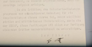 RARE AND IMPORTANT HITLER SIGNED DOCUMENT image 6