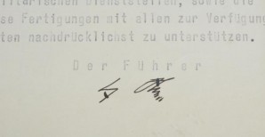 RARE AND IMPORTANT HITLER SIGNED DOCUMENT image 7