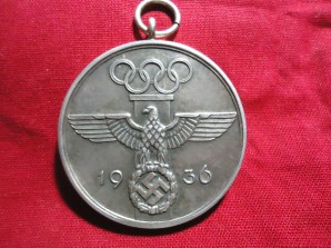 1936 Olympic Commemorative Medal image 1