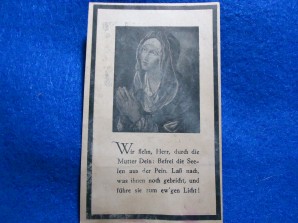 WWII GERMAN DEATH CARD- CLOSE COMBAT BAR image 2