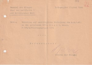 Fieldmarschall Hugo Sperrle Signed letter image 1