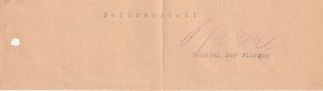 Fieldmarschall Hugo Sperrle Signed letter image 2