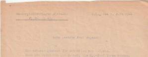 SS Panzer Michael Wittmann Signed Letter image 2