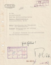 SS DOCTOR WERNER BEST SIGNED LETTER image 1