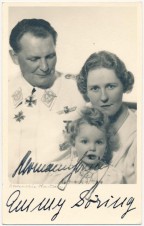 HERMANN & EMMY GORING SIGNED PHOTO image 1