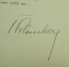 WERNER VON BLOMBERG SIGNED LETTER image 2