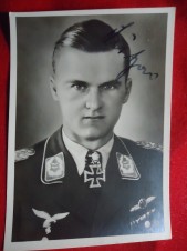 LUFTWAFFE ACE Günther Lützow Autograph image 1